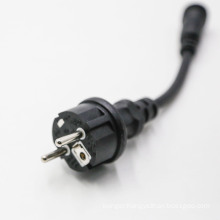 PCE-001  POWER CABLE SCHUKO EUROPE VDE APPROVED WATER PROOF PLUGS  IP44